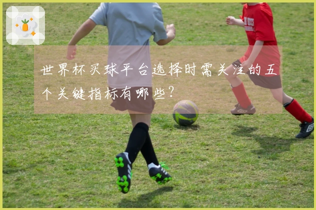 世界杯买球平台选择时需关注的五个关键指标有哪些？