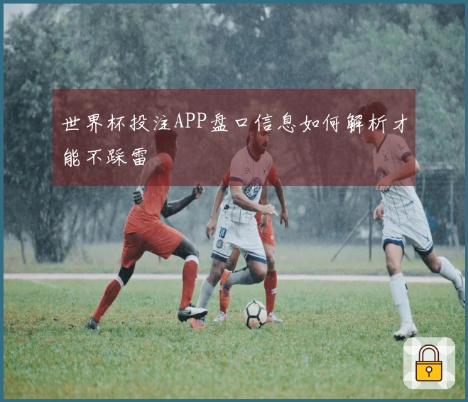 世界杯投注APP盘口信息如何解析才能不踩雷